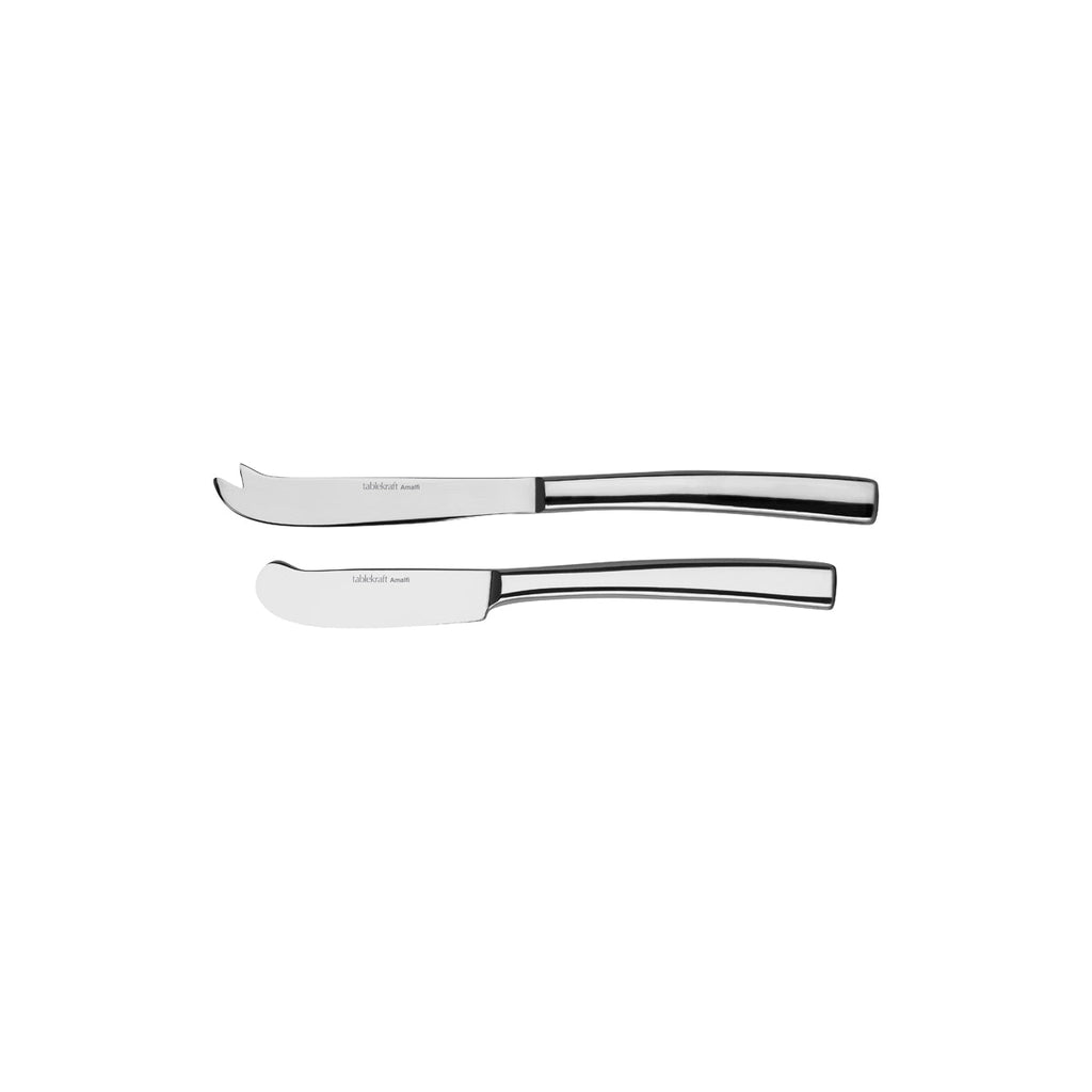 Tablekraft CHEESE+PATE KNIVES-2pc AMALFI Set