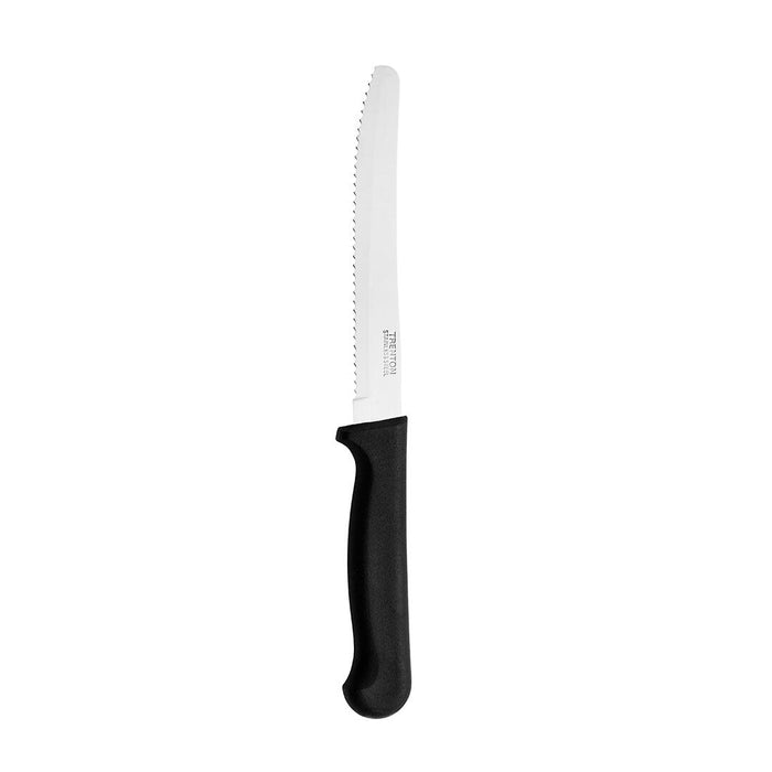 Trenton  STEAK KNIFE ROUND TIP-BLACK HANDLE, 223mm  (Doz)