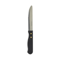 Cavalier Jumbo Steak Knife Round Tip Black Bakelite Forged Handle [Box of 12]