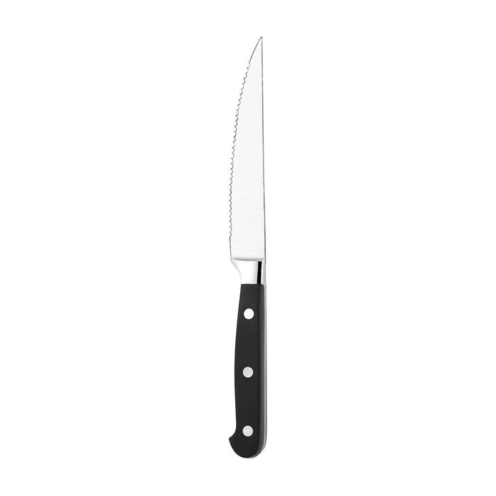 Trenton  STEAK KNIFE POINT TIP-BLACK HANDLE, 230mm RIVETED HANDLE (Each)