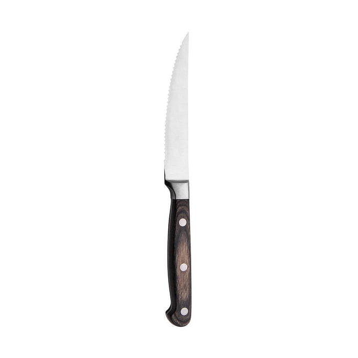 Trenton  STEAK KNIFE POINT TIP-BROWN HANDLE, 230mm RIVETED HANDLE (Each)