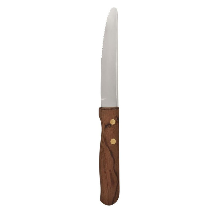 Athena  STEAK KNIFE JUMBO-WOOD HANDLE, 223mm  (Doz)