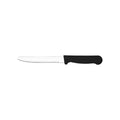 Tablekraft STEAK KNIFE-Stainless Steel BLACK HANDLE  ROUND TIP DOZ