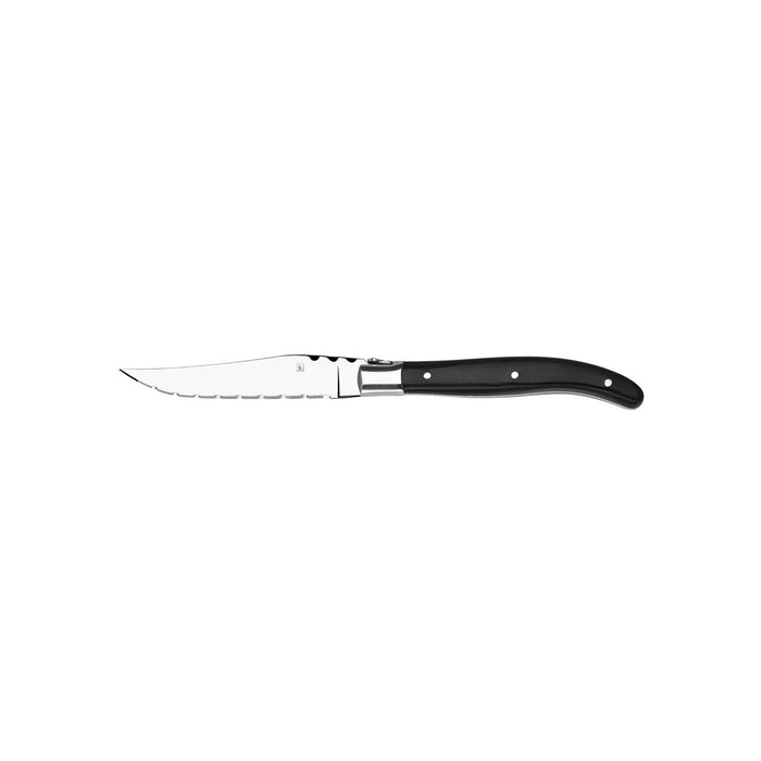 Tablekraft PARIS STEAK KNIFE-Stainless Steel BLACK PAKAWOOD POINTED TIP