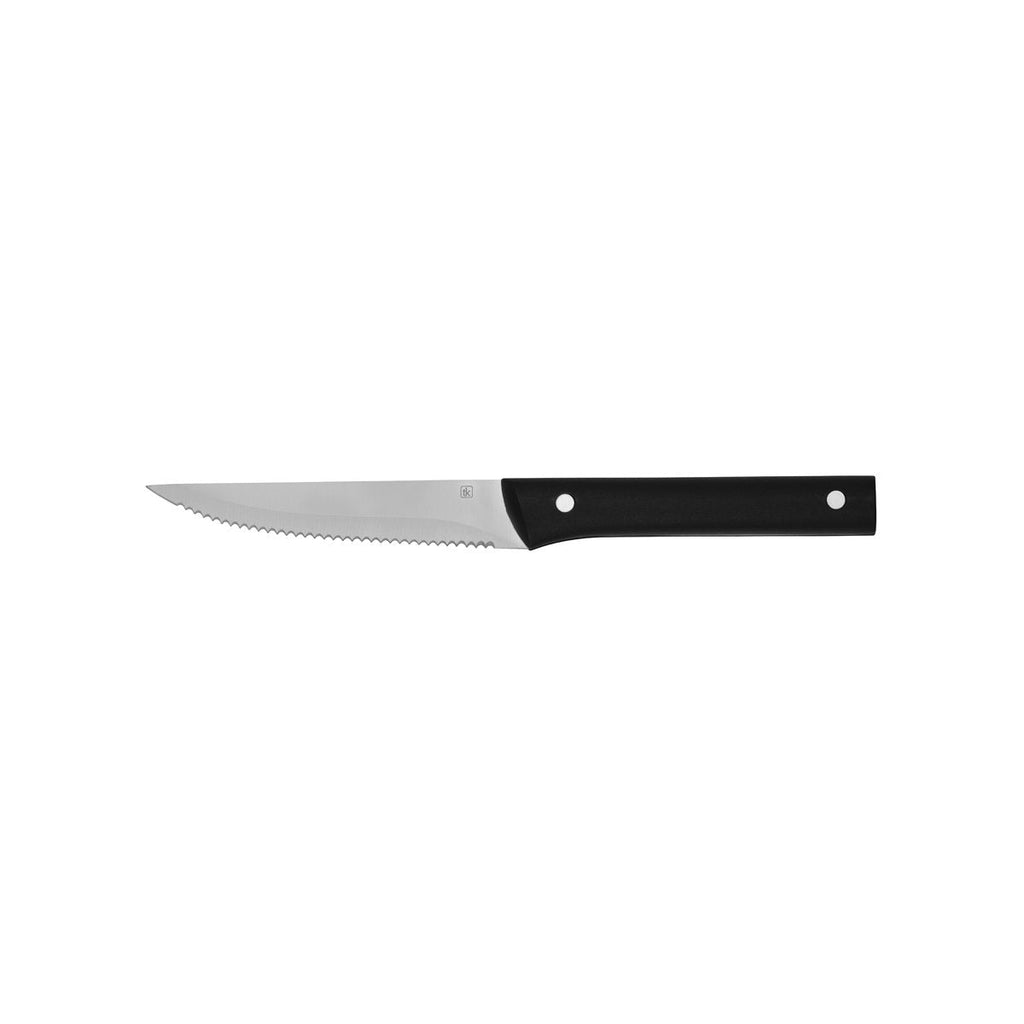 Tablekraft TEMPO STEAK KNIFE-Stainless Steel BLACK HANDLE POINTED TIP