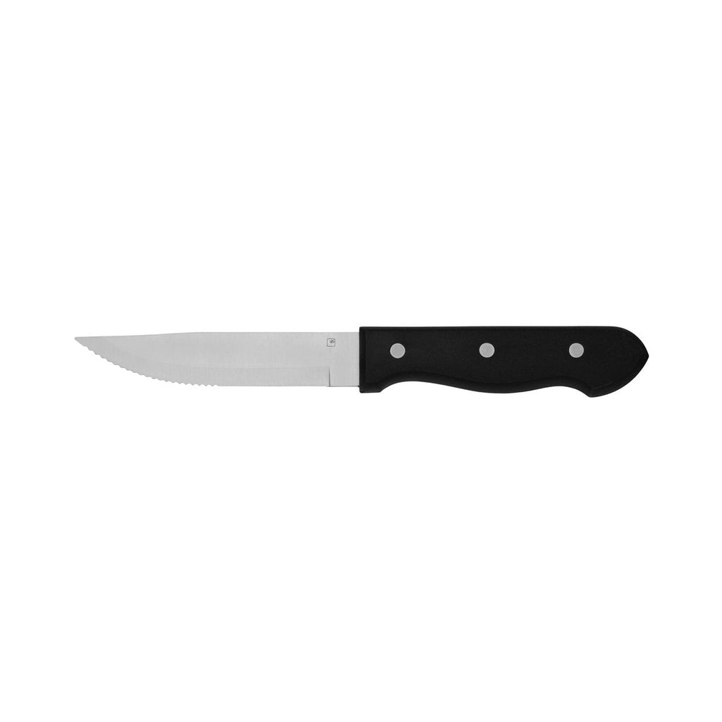 Tablekraft STEAK KNIFE JUMBO BLACK HANDLE - POINTED TIP
