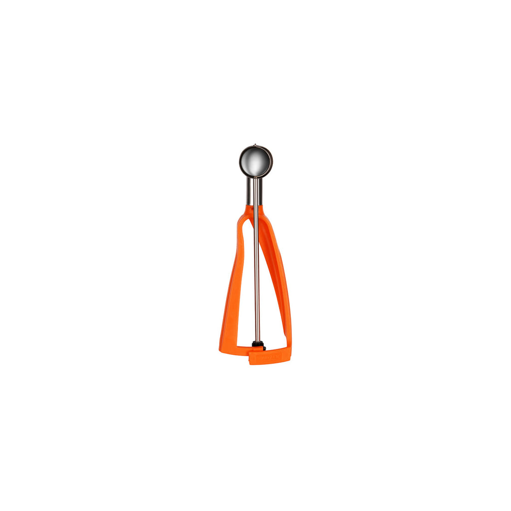 Bonzer ICE-CREAM SCOOP-No.100 ORANGE HANDLE LITEGRIP "BONZER"