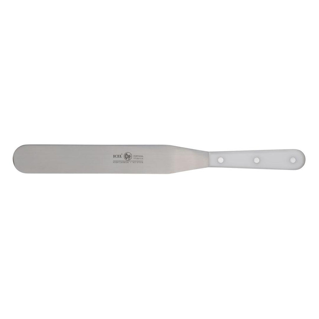 Icel GOURMET ACC. SPATULA-WHITE HANDLE, 260mm (IC8613.26)  (Each)