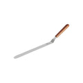 Chef Inox SPATULA--CRANKED Stainless Steel 300x44mm 12" Wood Handle