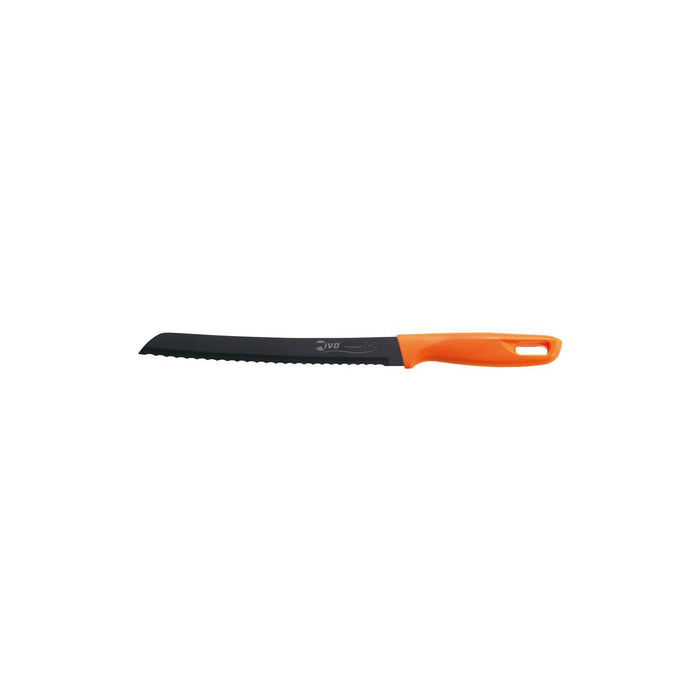 Ivo IVO-BREAD KNIFE SERRATED 205mm-ORANGE HDL TITANIUM EVO