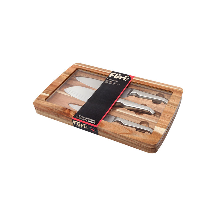Furi Knives FURI-ACACIA EAST/WEST 3PC KNIFE SET, 20/17/15CM(41364)