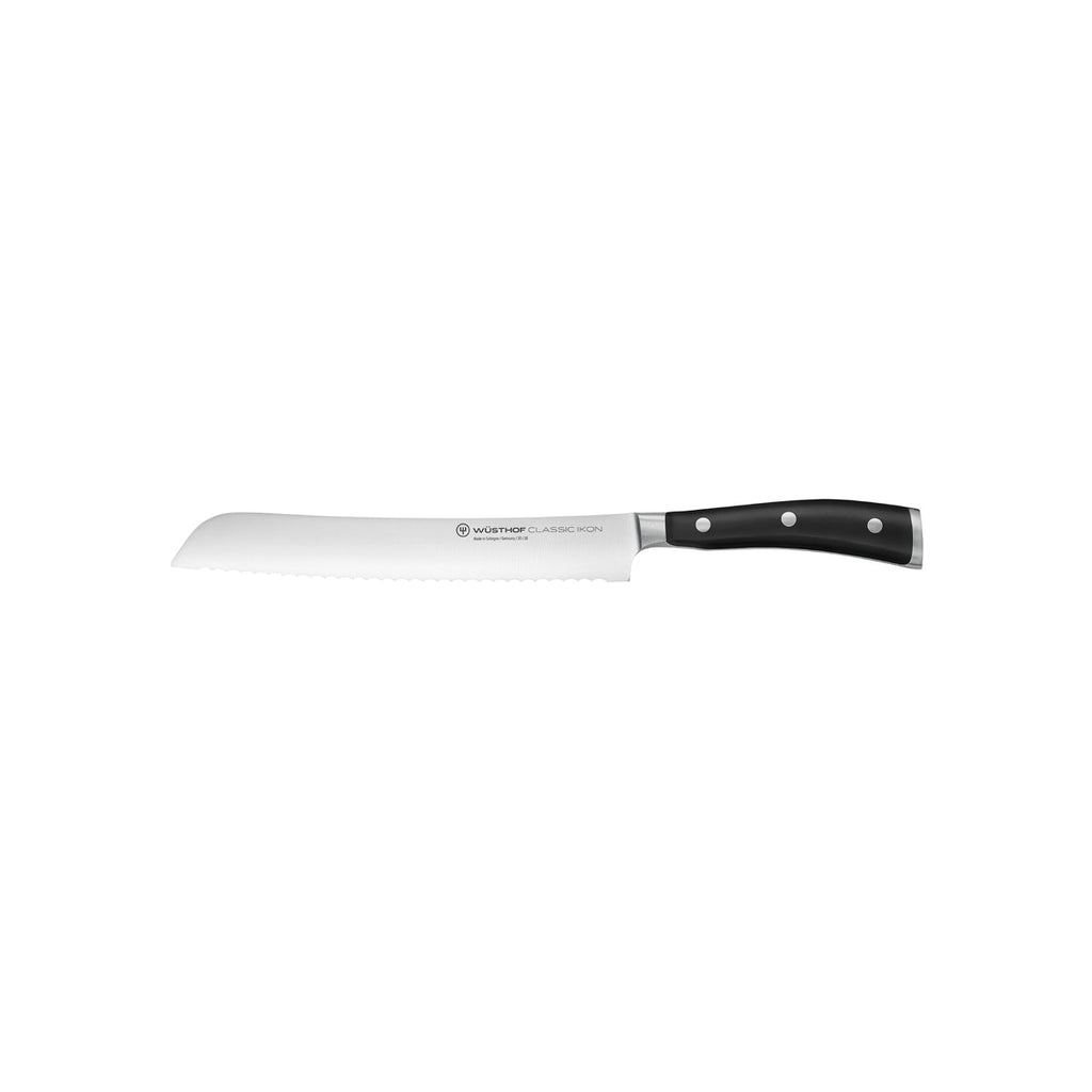Wusthof CLASSIC IKON BLACK BREAD KNIFE 200mm (1040331020W)