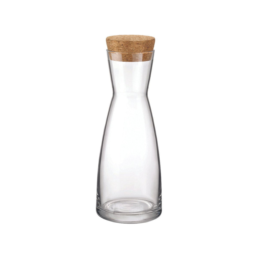 Bormioli Rocco YPSILON CARAFE WITH CORK LID 1.0lt (1.25001MSA) (Box of 6)