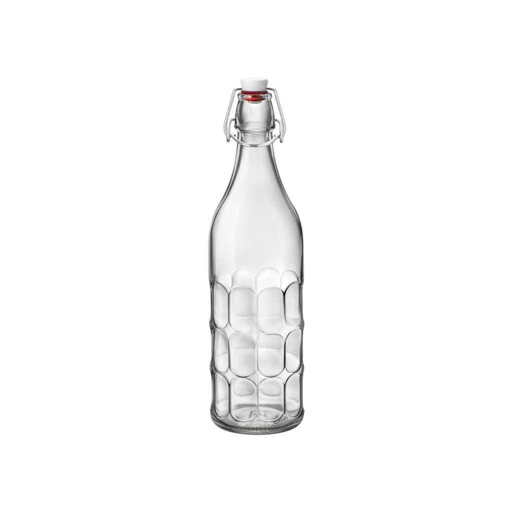 BORMIOLI ROCCO MORESCA BOTTLE 1.0lt WHITE TOP (3.45930) [Box of 20]