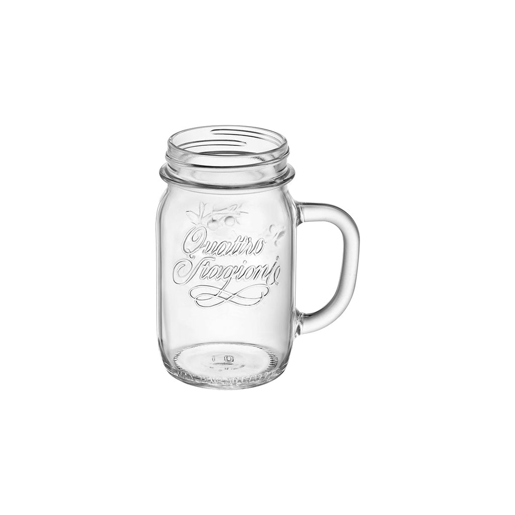 Bormioli Rocco QUATTRO STAGIONI-JAR WITH HANDLE 415ml 77x136mm NO LID