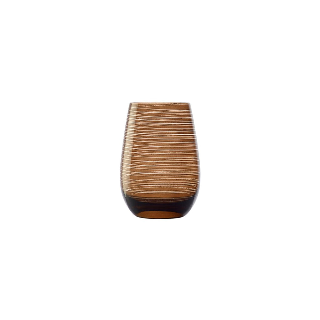 Stolzle  TWISTER TUMBLER BROWN 470ml 35277512-T (x6)