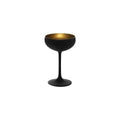 Stolzle  OLYMPIC CHAMPAGNE COUPE 230ml MATT BLACK/GOLD (x24)