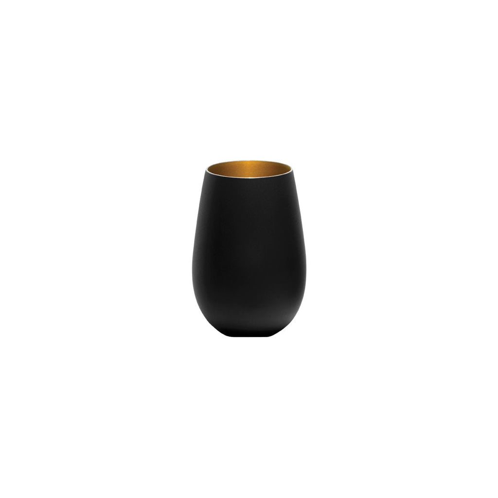 Stolzle  OLYMPIC TUMBLER 465ml MATT BLACK/GOLD (Pack of 24)