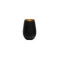 Stolzle  OLYMPIC TUMBLER 465ml MATT BLACK/GOLD (Pack of 24)