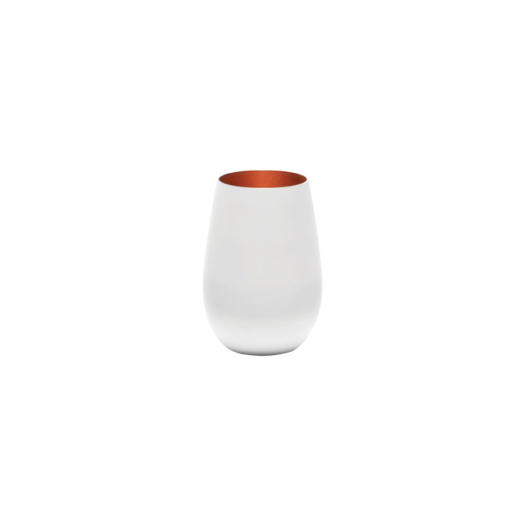 Stolzle  OLYMPIC TUMBLER 465ml MATT WHITE/BRONZE (x6)