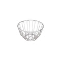 Trenton  BREAD BASKET-CHROME | ROUND | 200x115mm CHROME (Each)