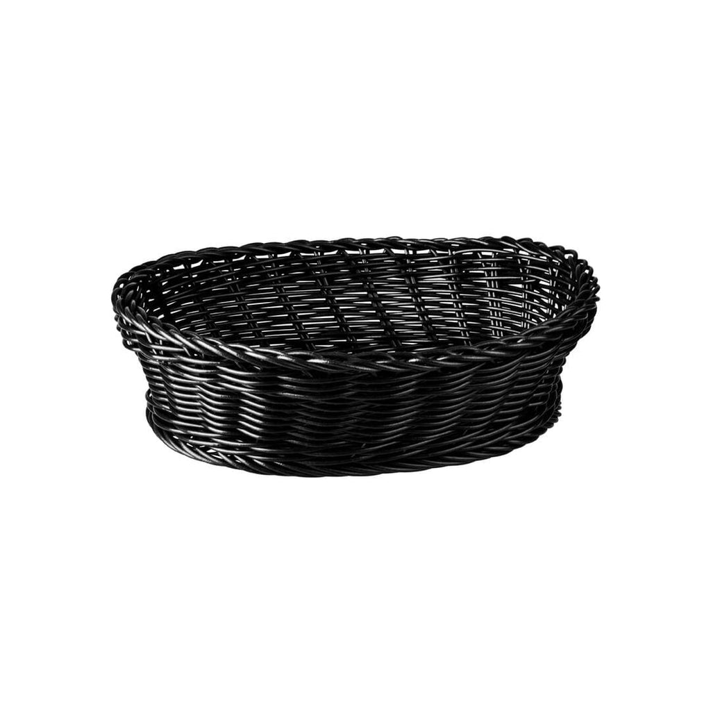 Trenton  BASKET-OVAL, PP, 235x185mm BLACK (Each)