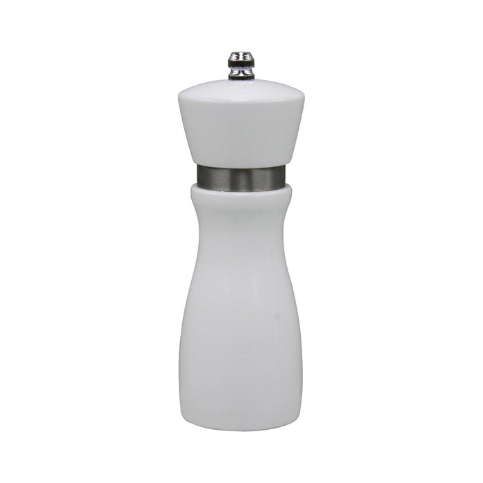 Chef Inox MILL-SALT/PEPPER-WHITE WOOD CERAMIC GEAR 155mm "MONDO"