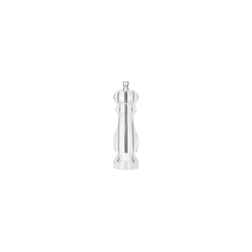Chef Inox MILL-SALT/PEPPER-ACYRLIC CERAMIC GEAR 170mm "CRYSTAL"