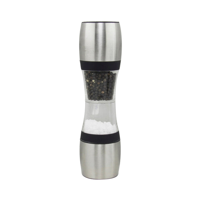 Chef Inox MILL-SALT/PEPPER-ACYRLIC/Stainless Steel CERAMIC GEAR 230mm "DUAL"