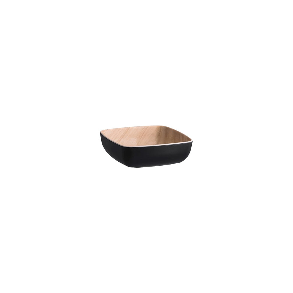 Zicco Melamine  ECHO BLACK/BIRCH SERVING BOWL 165x165x55mm