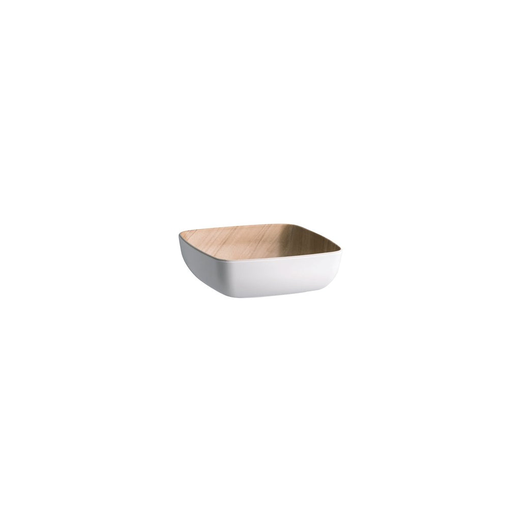 Zicco Melamine  ECHO WHITE/BIRCH SERVING BOWL 165x165x55mm