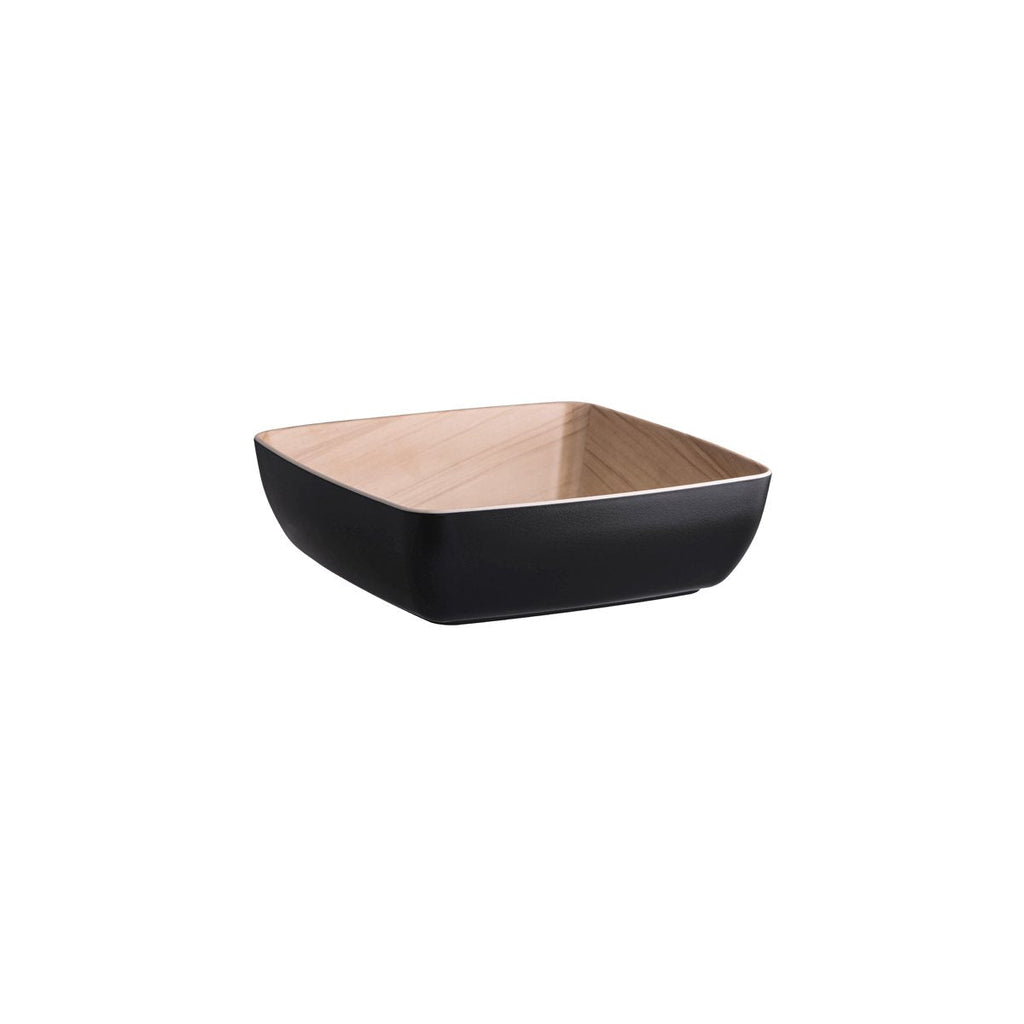 Zicco Melamine  ECHO BLACK/BIRCH SERVING BOWL 250x250x75mm