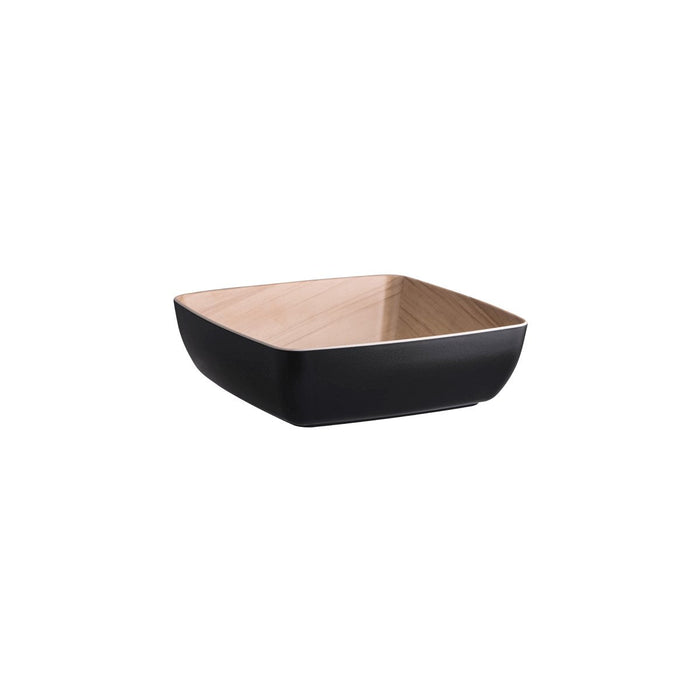 Zicco Melamine  ECHO BLACK/BIRCH SERVING BOWL 250x250x75mm