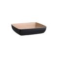Zicco Melamine  ECHO BLACK/BIRCH BOWL GN 1/2 325x265x75mm