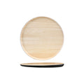 Zicco Melamine  ECHO ROUND PLATTER BLACK/BIRCH 329x26mm