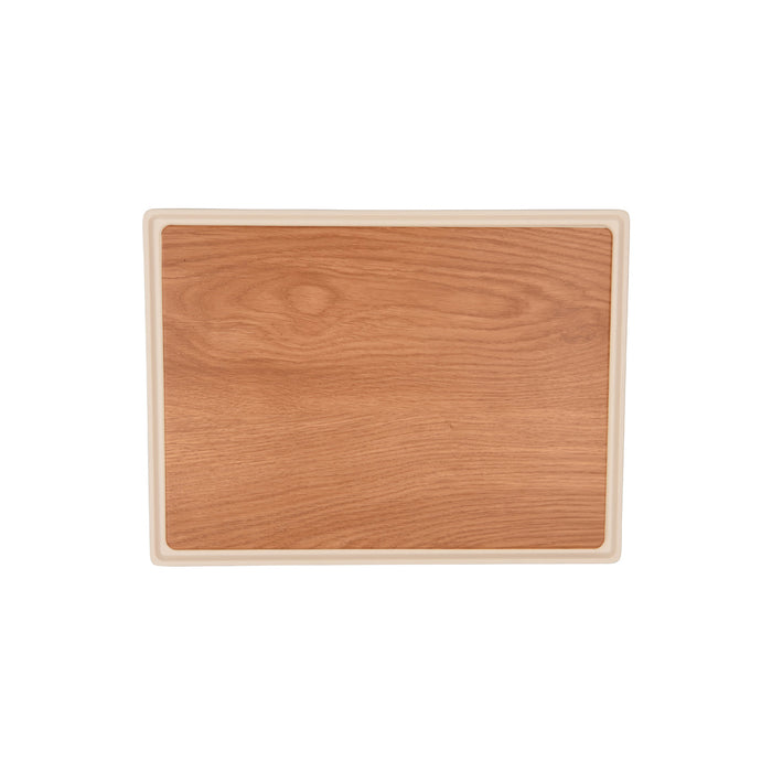 Zicco Melamine  CONTEMPO RECT ANTI-SLIP TRAY OAK 400x300x15mm