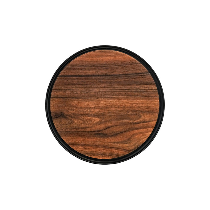 Zicco Melamine  CONTEMPO ROUND ANTI-SLIP TRAY DARK405x15