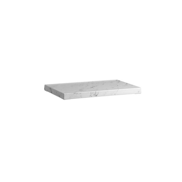 Zicco Melamine  FORM WHITE MARBLE RECT BOARD 265x162x18mm