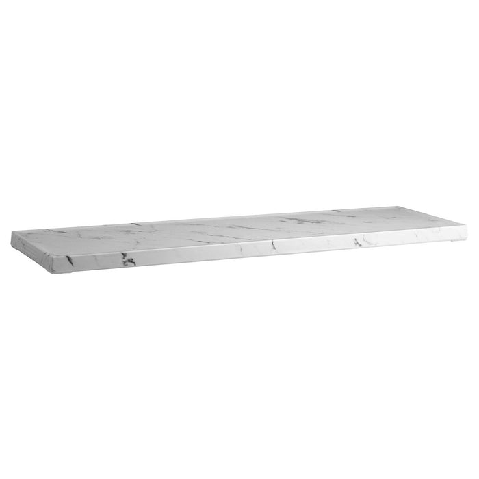 Zicco Melamine  FORM WHITE MARBLE RECT BOARD 530x162x18mm