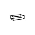 Zicco Melamine ZICCO FORM METAL BLACK STAND GN 1/4, 165x162x80mm