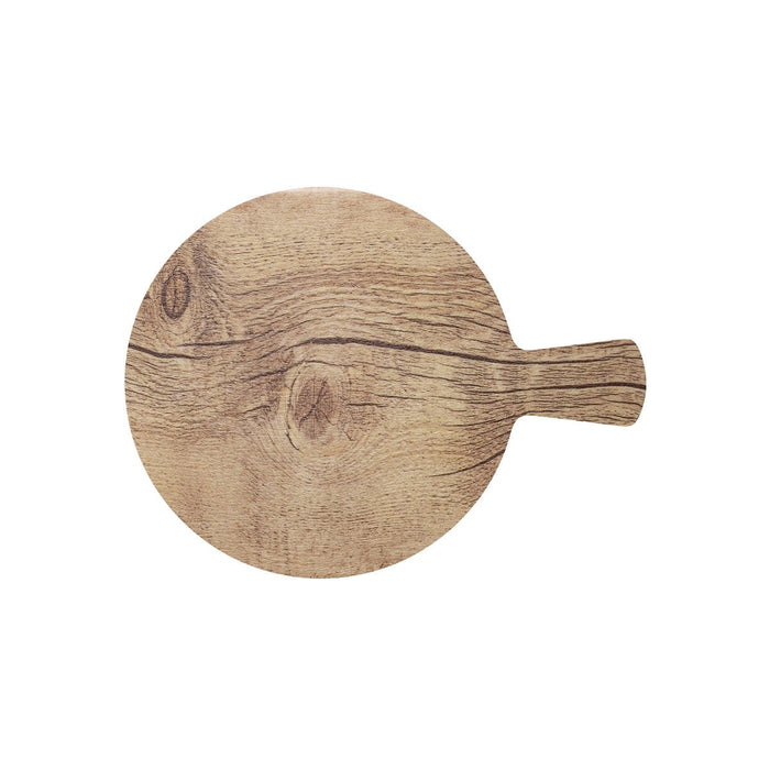 Chef Inox ROUND WITH HANDLE WOOD EFFECT MELAMINE OAK 320mm