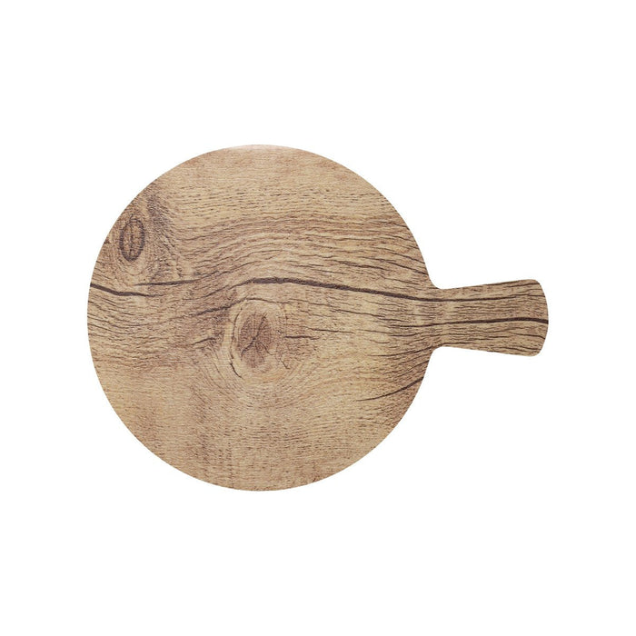 Chef Inox ROUND WITH HANDLE WOOD EFFECT MELAMINE OAK 372mm