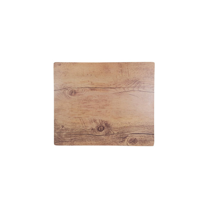 Chef Inox RECTANGLE WOOD EFFECT MELAMINE OAK 310x255mm