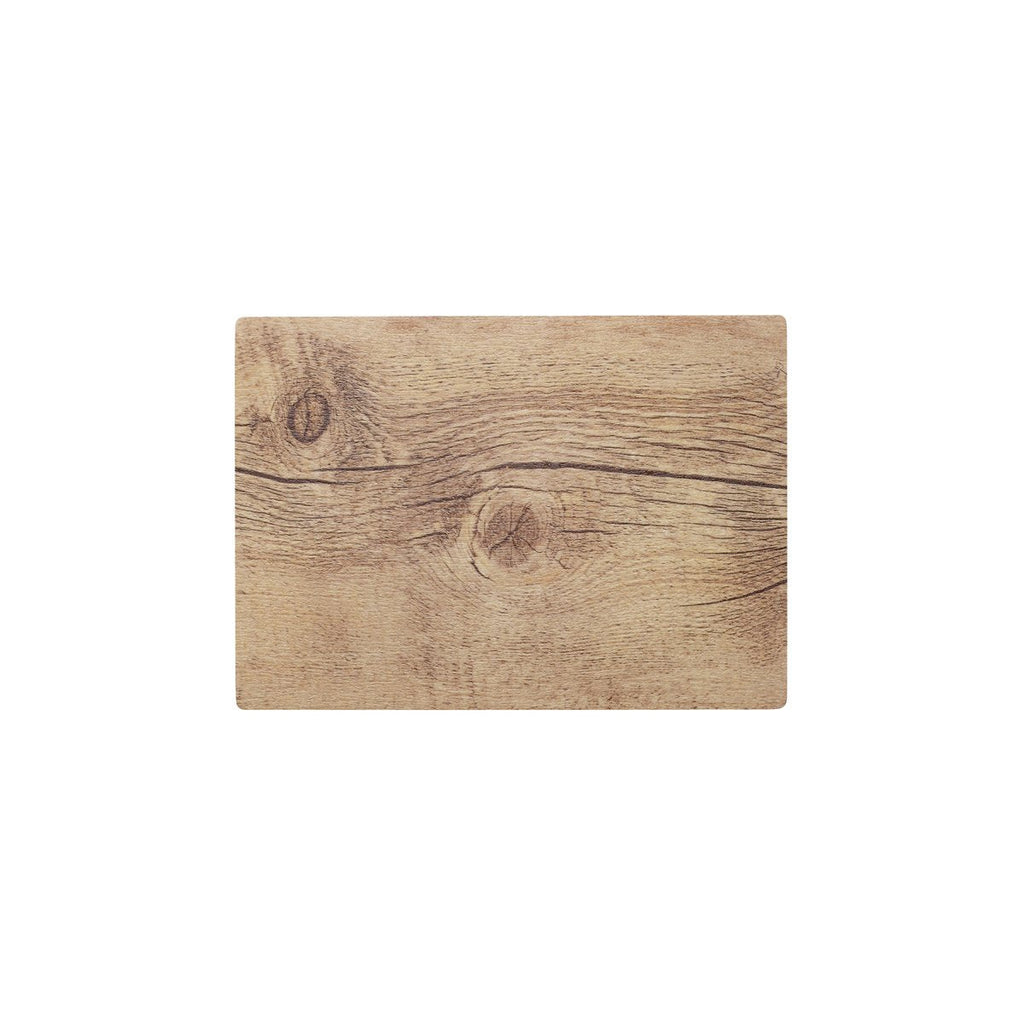Chef Inox RECTANGLE WOOD EFFECT MELAMINE OAK 360x255mm