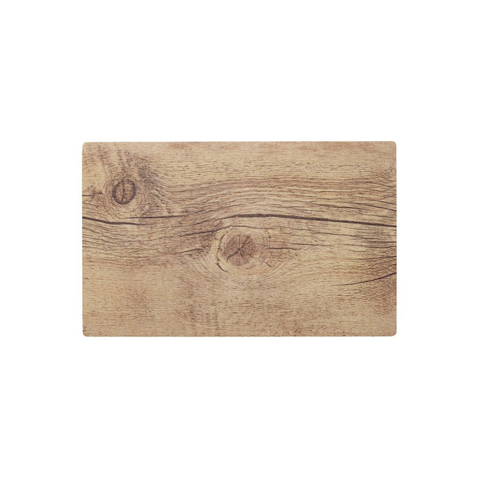 Chef Inox RECTANGLE WOOD EFFECT MELAMINE OAK 410x255mm