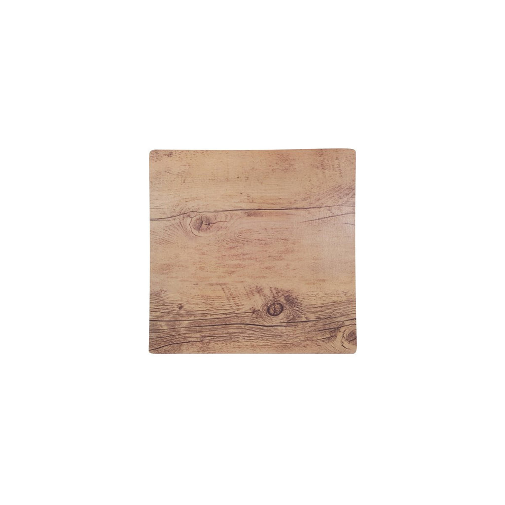 Chef Inox SQUARE WOOD EFFECT MELAMINE OAK 255x255mm