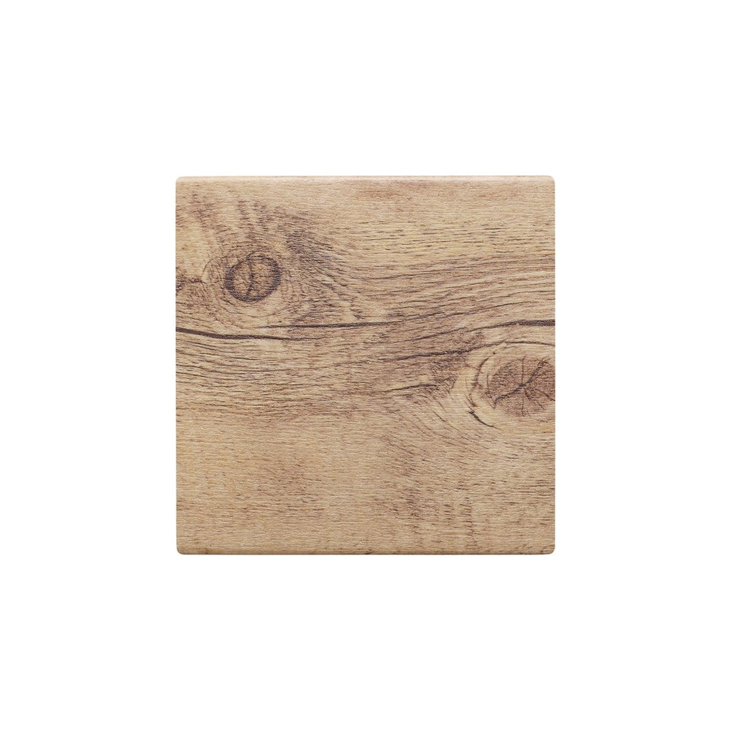 Chef Inox SQUARE WOOD EFFECT MELAMINE OAK 310x310mm