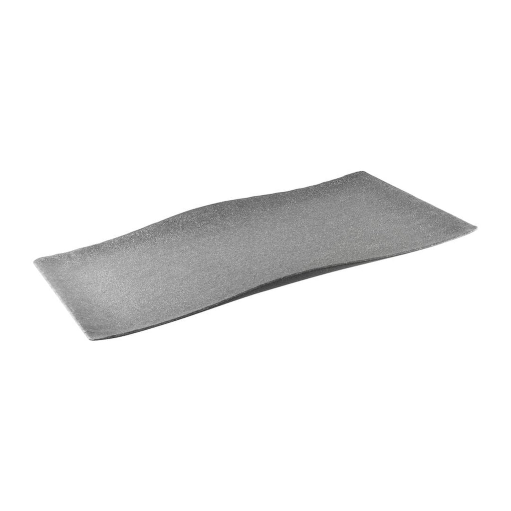 Cheforward INFUSE INFUSE RECT PLATTER -620x405mm STONE GREY (Each)