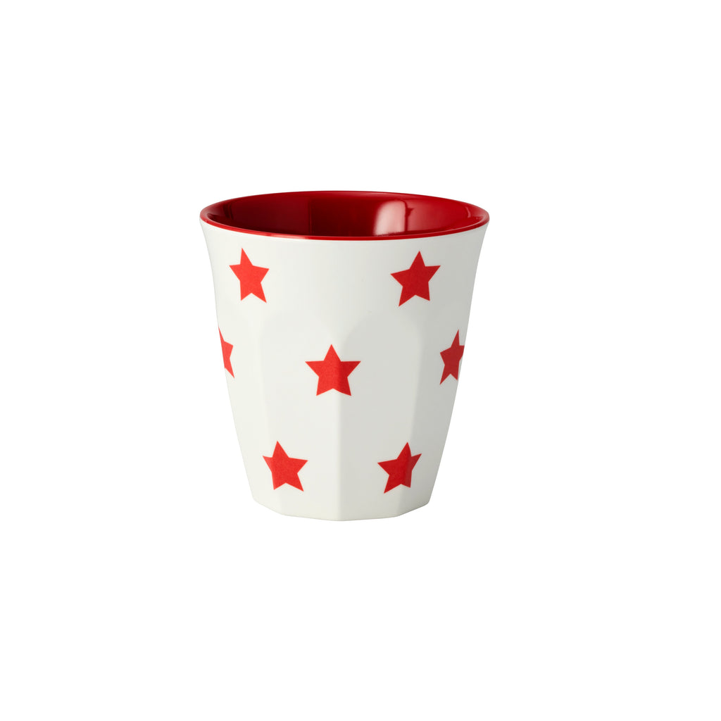 JAB JAB RED STARS ON WHITE ESPRESSO CUP 70mm 200ml (x12)