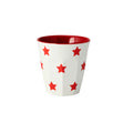 JAB JAB RED STARS ON WHITE ESPRESSO CUP 70mm 200ml (x12)